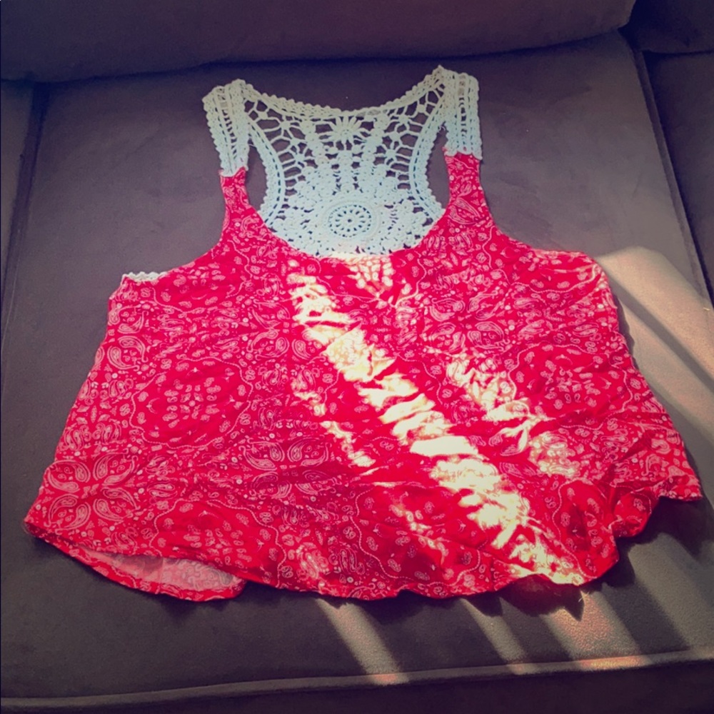 Red tank top